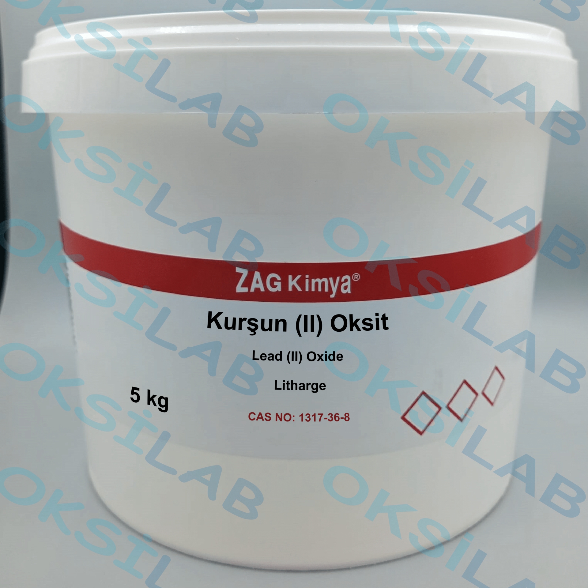 KURŞUN II OKSİT CHEM PURE - 5 KG
