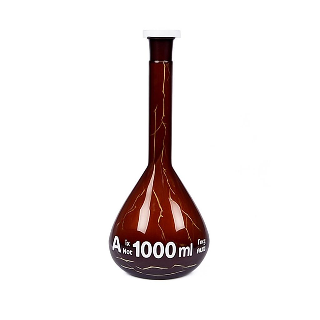 Balon Joje - Yüzey Kaplı - Standard - Amber - A Kalite - Grup Sertifikalı - Beyaz Skala - 50 mL - NS 12/21