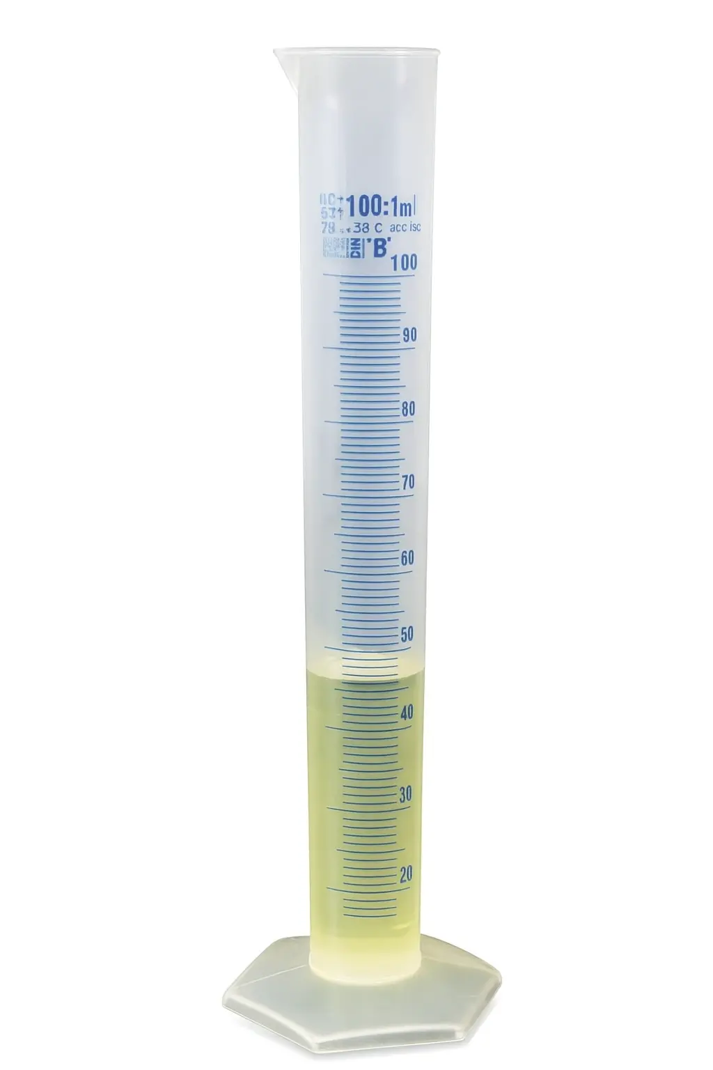 Mezür - Uzun From - P.P - B Kalite - Mavi Skala - 50 mL