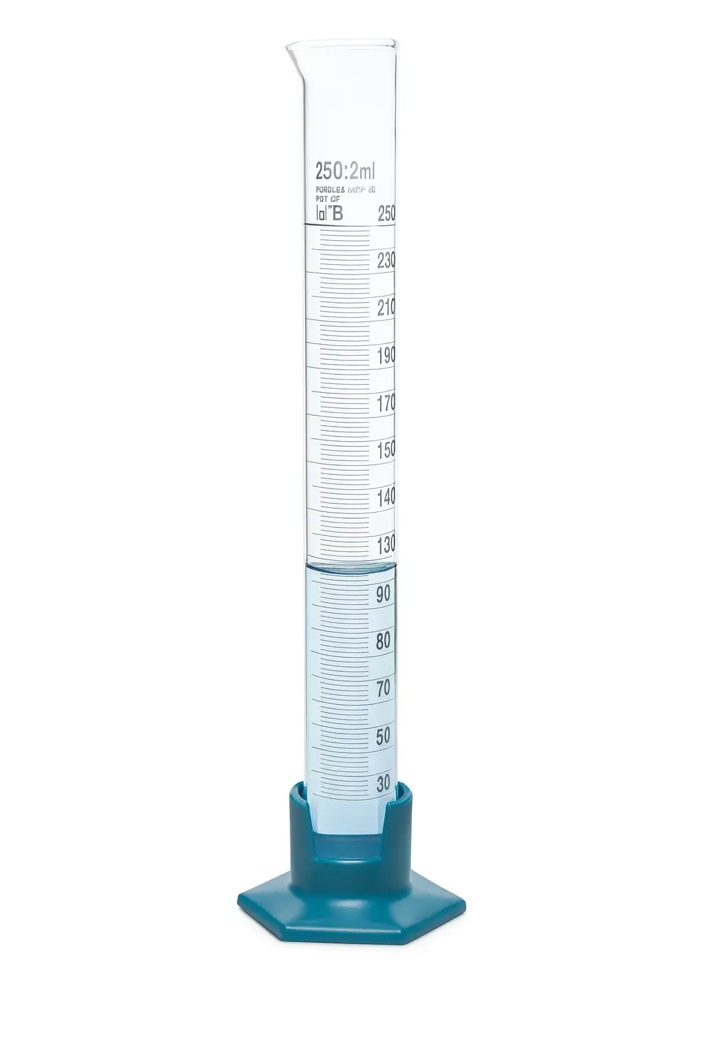 Mezür - Uzun Form - P.P Tabanlı - B Kalite - Grup Sertifikalı - Beyaz Skala - 25 mL