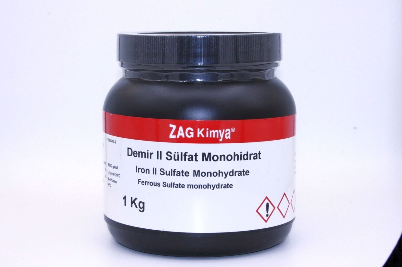 DEMİR II SÜLFAT MONOHİDRAT ENDÜSTRİYEL - 1 KG