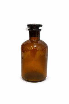 Şişe - Likit - Amber - Cam Kapaklı