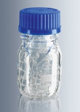Sise, Cam Payreks, Otoklavlanabilir, Mavi Kapakli, Film Kapli, 250 ML