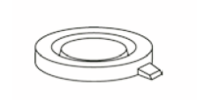 ND18 / ND22 Çıtçıt Kapak Kapk 18mm Pe 19.8 X 5.2mm Üst Kapalı Şeffaf