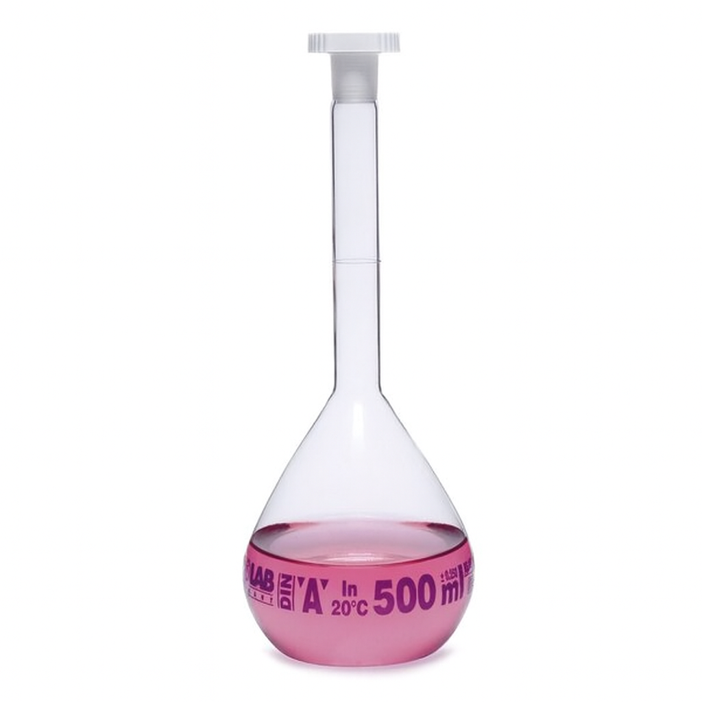 Balon Joje - Standard - Şeffaf - A Kalite - Grup Sertifikalı - Mavi Skala - 300 mL - NS 14/24