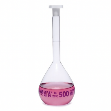 Balon Joje - Standard - Şeffaf - A Kalite - Grup Sertifikalı - Mavi Skala - 2000 mL - NS 29/32