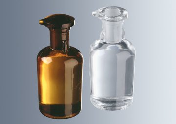 Damlalık Şişe, Cam, Cam Kapaklı, Amber, 100 ml