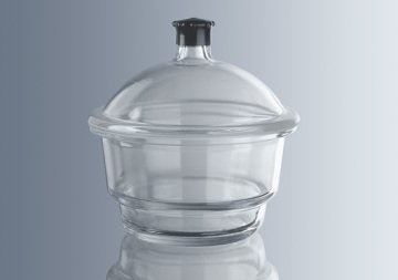 Desikatör, Cam, Disksiz, Plastik Tutacaklı, Musluksuz, 100 mm