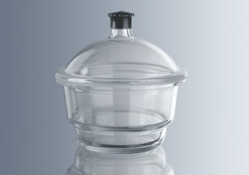 Desikatör, Cam, Disksiz, Plastik Tutacaklı, Musluksuz, 200 mm