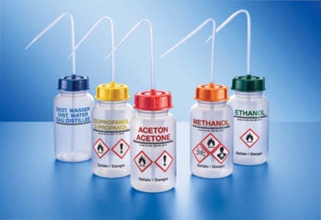 Piset, LDPE, Üzeri Yazılı, Geniş Boyunlu, Isopropanol, Sarı Kapak, 500 mL