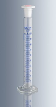 Mezür, Karıştırma için, Cam, B Sınıfı, Uzun Form, Mavi Renk Taks,matlı, Kapaklı, 500 ml