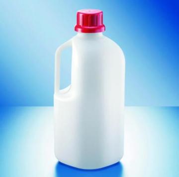 UN Onaylı, HDPE Dar Boyunlu Şişe, Natürel, Kulplu, 2500 mL