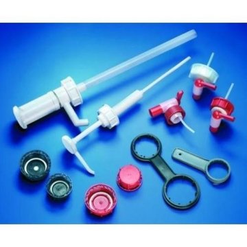 HDPE Vidalı Kapak, Kırmızı, kırılma halkalı, 2/2,5/3/6/8 L'lik bidon için