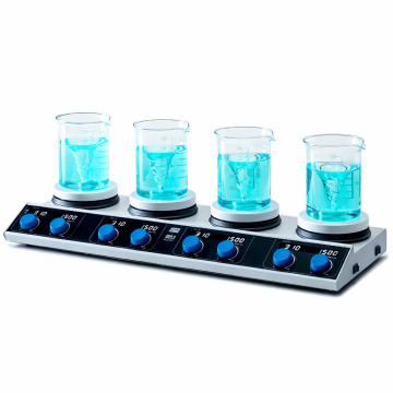 AM4 Dijital Pro System Çoklu Isıtmalı Manyetik Karıştırıcı - 370 °C / 4X20 L