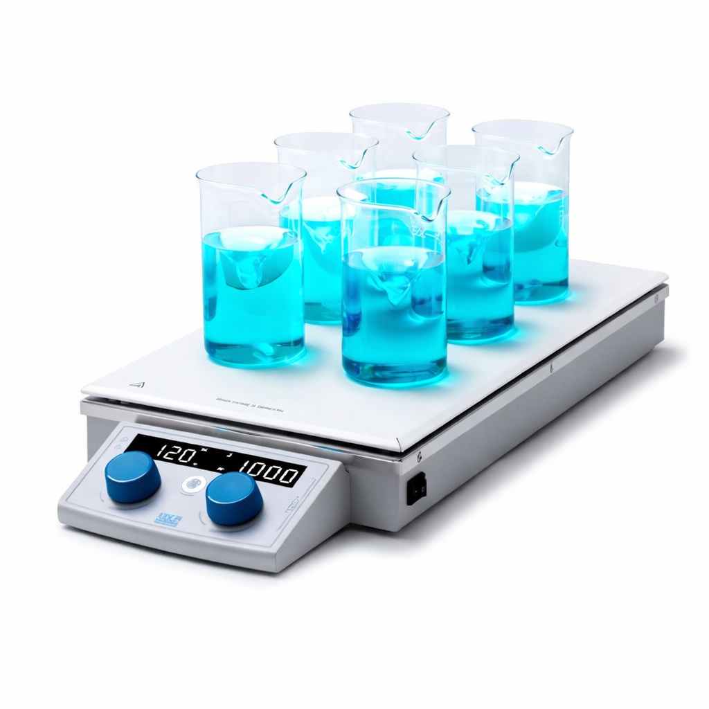 Multi-HS 6 Dijital Çoklu Isıtmalı Manyetik Karıştırıcı - 120 °C / 6X400 mL