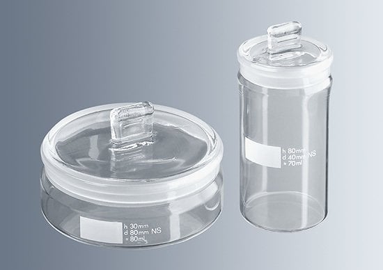 Tartım Kabı, Cam, Kısa Form, 30x50 mm