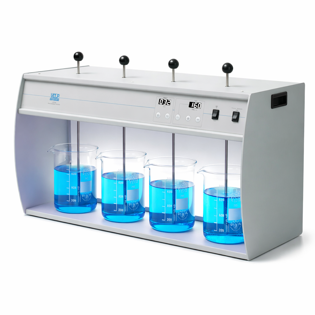 JLT 4 JAR TEST (FLOKÜLATÖR) - Dijital Kontrollü - 300 rpm