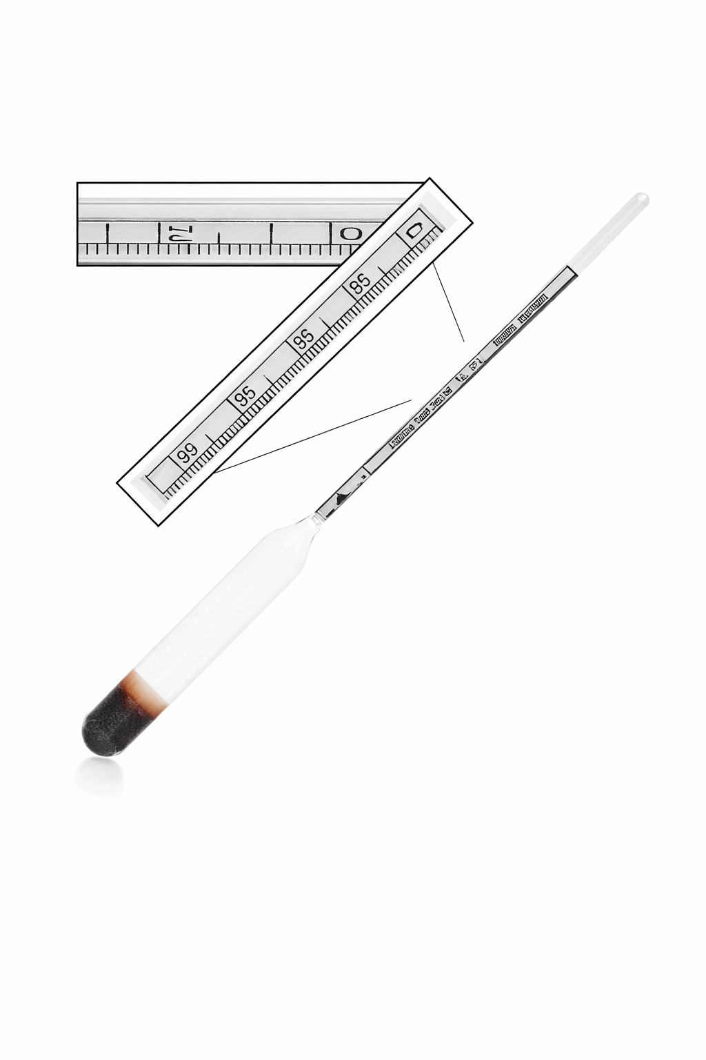 Bome Ölçer – Baumé Derecesi Ölçer – 0 – 10 / 1 – °Bé