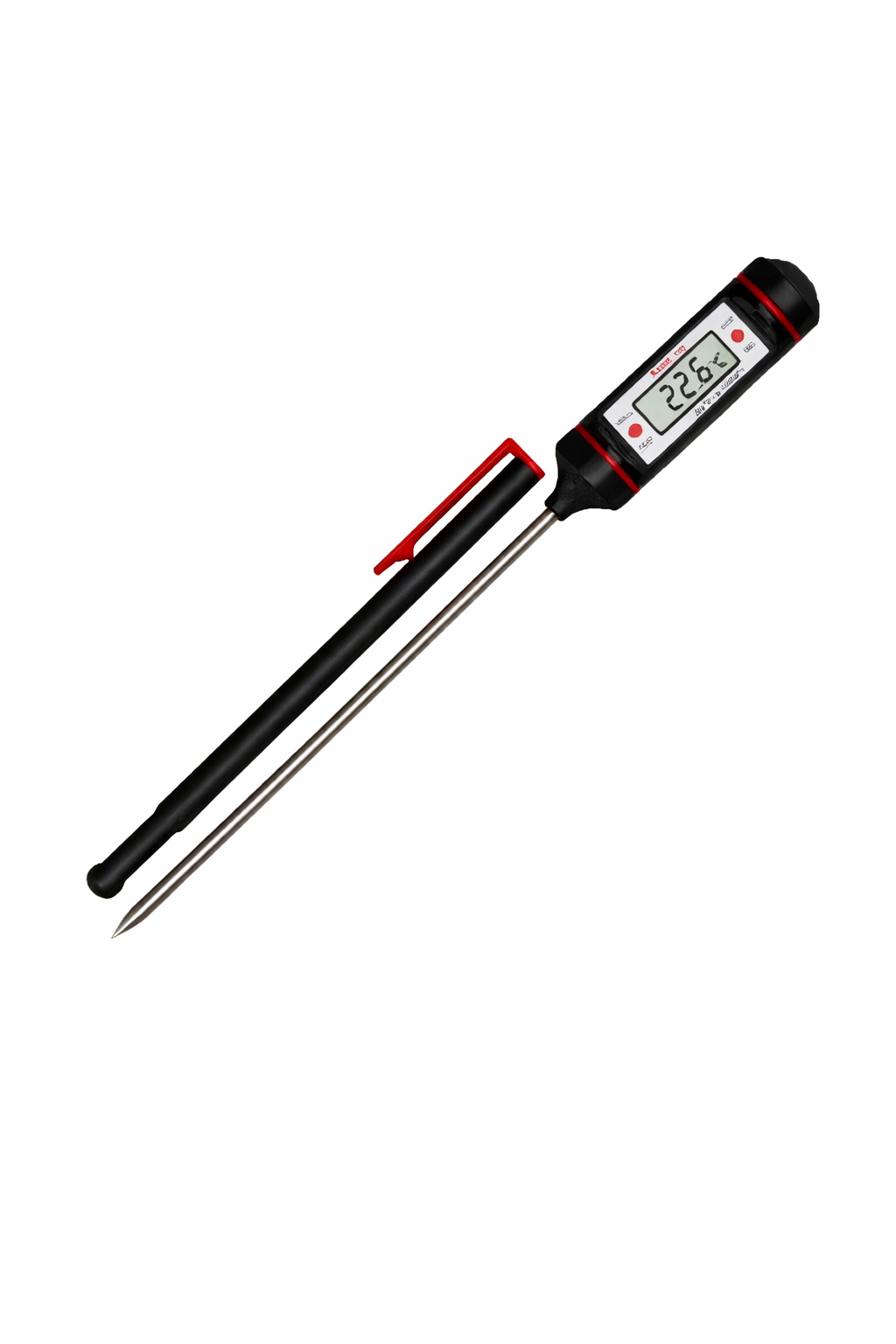 Termometre Dijital Saplama Tip – Sıcaklık Ölçer – -50 / +300 / 52 mm Kısa Prob – °C