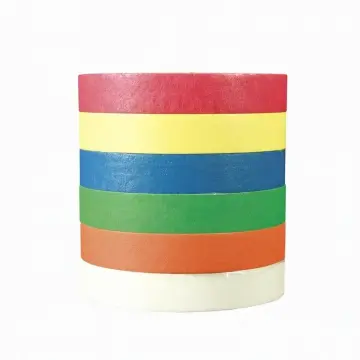 Etiket - Şerit - Rulo - (6 Değişik Renk/Paket)