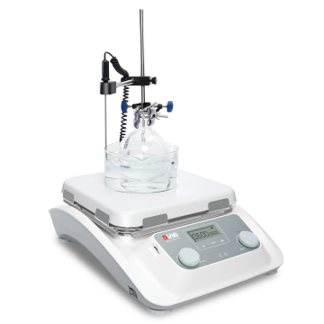 Manyetik Karıştırıcı Isıtıcılı MS10-H500-Pro - 500°C - PT1000-A Sensörlü ve Destek Kelepçeli