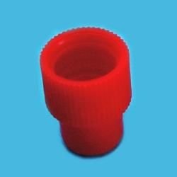 PE Tüp Kapağı,  Ø12 mm Tüplere Uygun, Kırmızı - 500 Ad.