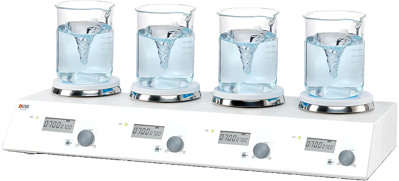 Manyetik Karıştırıcı Isıtıcılı MS-M-S4 - 4-Channel Digital Magnetic Stirrer