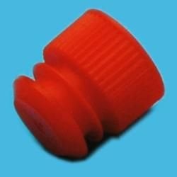 PE Yivli Kapak,  Ø16 mm Tüplere Uygun, Kırmızı - 1000 Ad.