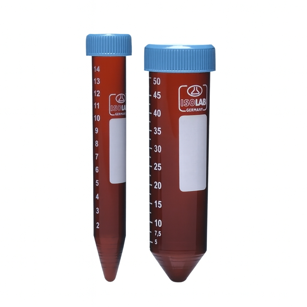 Tüp - Santrfüj - Amber - P.P - Vidalı Kapaklı - (50 ADET/PAKET)