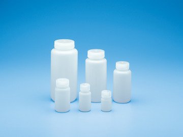 Şişe, HDPE, Silindirik, Geniş Boyunlu, 125 mL