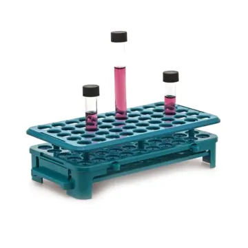 Tüp Standı - Silikon Tutacaklı - 50 Delik - 16 Mm Tüpler İçin