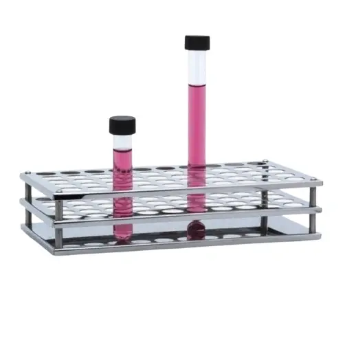 Tüp Standı - Paslanmaz Celik - 50 Delik - 16 Mm Tüpler İçin