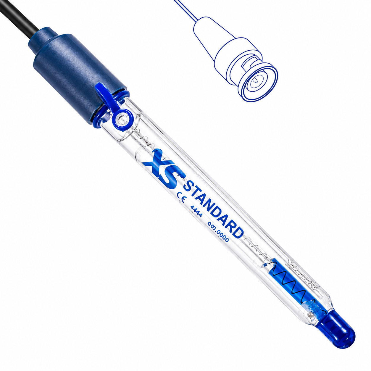pH Elektrodu - Plastik Gövdeli / BNC - XS