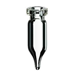 ND11 Mikro-Vial / TPX Snap Ring Vial 09ml Mikro Kıvrım Boyunlu 32 X 10mm Şeffaf 1. Hidrolitik Kalite Konik