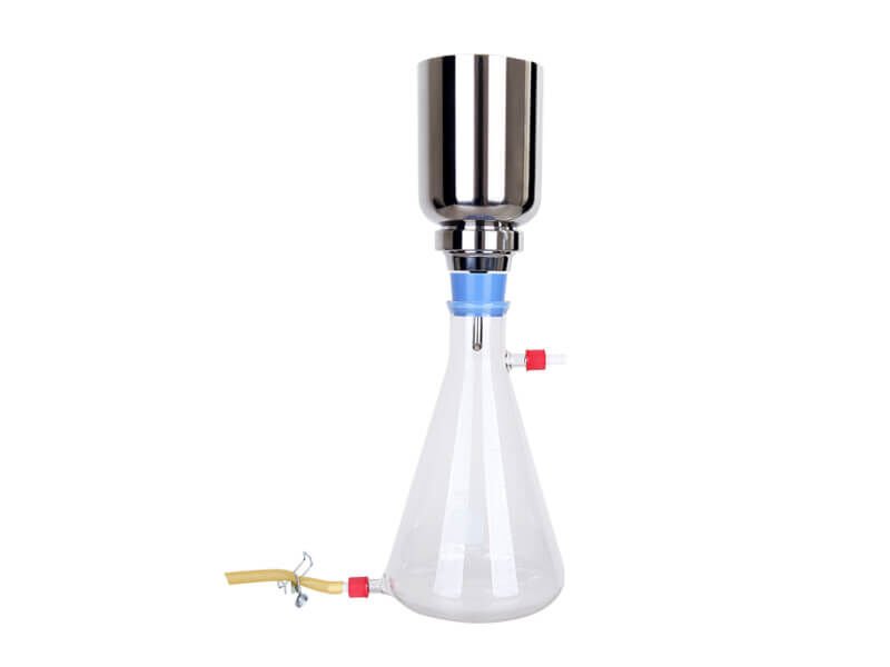 Vakum Filtrasyon Sistemi, Paslanmaz Çelik Paslanmaz Çelik Huni 500 ml  +  Nuçe Erleni 2000 ml, Vf11